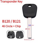 2008-2020 GM - B120 / B121 Transponder Key (46 Circle + Chip)