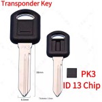 1997-2008 GM - B97 PK3 Transponder Key (ID 13 Chip)