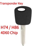 H74 / H86 Ford Mazda Lincoln Transponder Key (4D60 Chip)