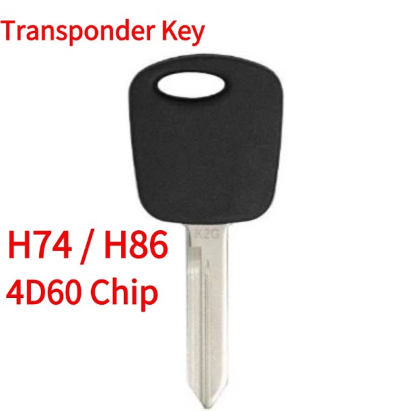H74 / H86 Ford Mazda Lincoln Transponder Key (4D60 Chip)