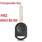 Ford H92 Transponder Key - 4D63 80-Bit