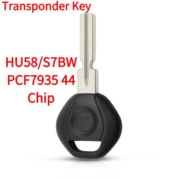 1995-2003 BMW (4-Track) EWS - HU58/S7BW Transponder Key (PCF7935 44 Chip)