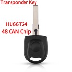 2006-2013 Volkswagen - HU66T24 Transponder Key (48 CAN Chip)