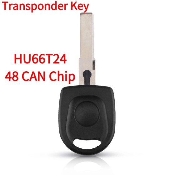 2006-2013 Volkswagen - HU66T24 Transponder Key (48 CAN Chip)