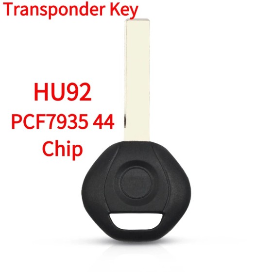 2000-2009 BMW (2-Track) EWS - HU92 Transponder Key (PCF7935 44 Chip)