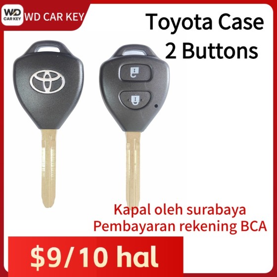 Toyota 2 Buttons TOY43 Blade (with logo)