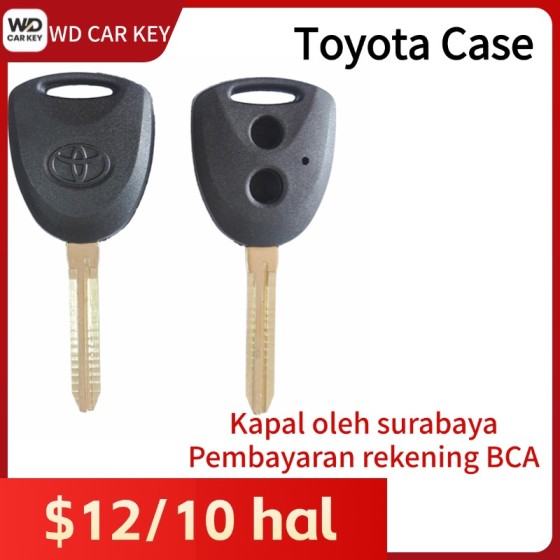 Toyota 2 Buttons TOY43 Blade(With logo)