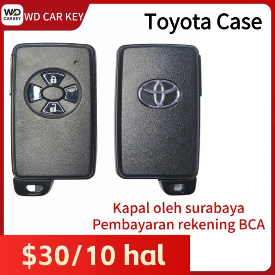 Toyota smart key shell 2 Buttons Black(With logo)