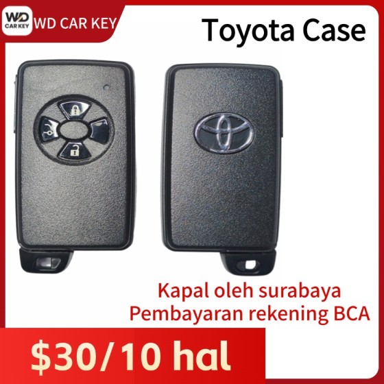 Toyota smart key shell 3 Buttons Black(With logo)