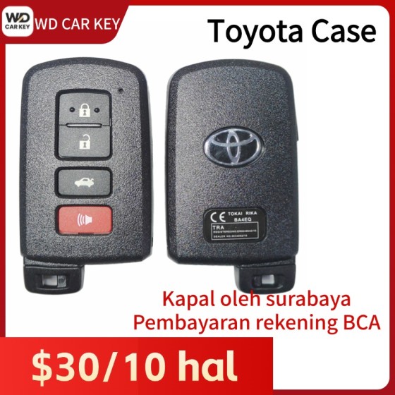 Toyota smart key shell 3+1 Buttons SUV Black suv(With logo)
