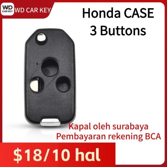 Honda 3 Buttons Key Shell Case