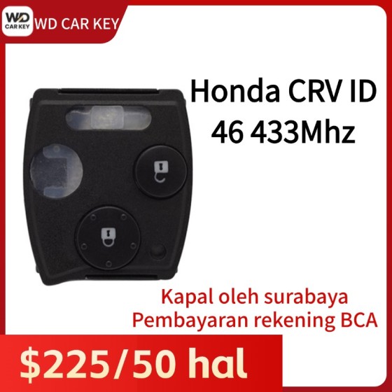 Honda CRV 2 Buttons PCF7961A 46 CHIP 433. 92MHz MLBHLIK-1T(Only remote)