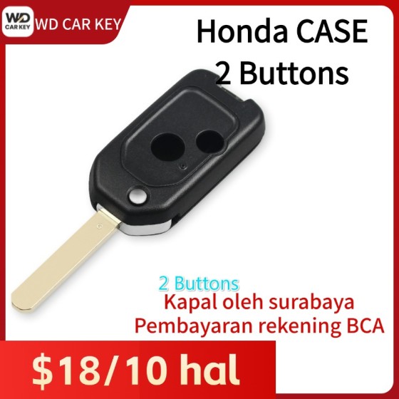 Honda 2 Buttons Key Shell Case