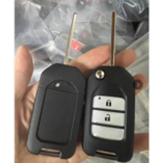 10PCS/BOX New Honda 2 Buttons Modified Folding Remote Key shell(white buttons)