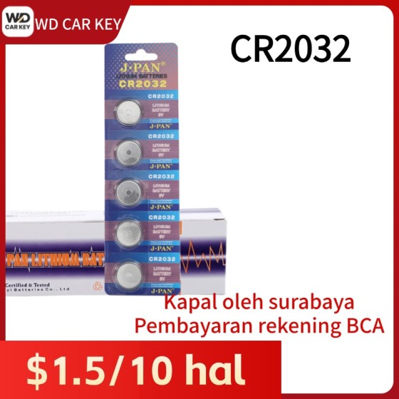 10PCS/BOX Battery CR2032