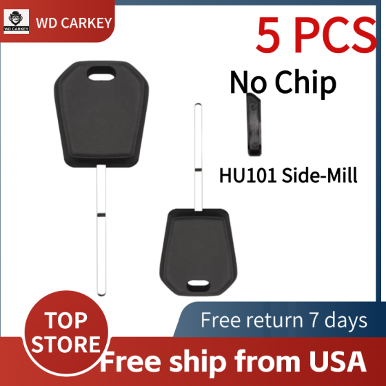 2013-2019 Ford Lincoln HU101 Side-Mill Transponder Key SHELL (No Chip) for 128-Bit