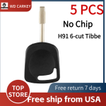 2004-2013 Jaguar / Ford Transit Connect H91 6-cut Tibbe Transponder Key SHELL (No Chip)