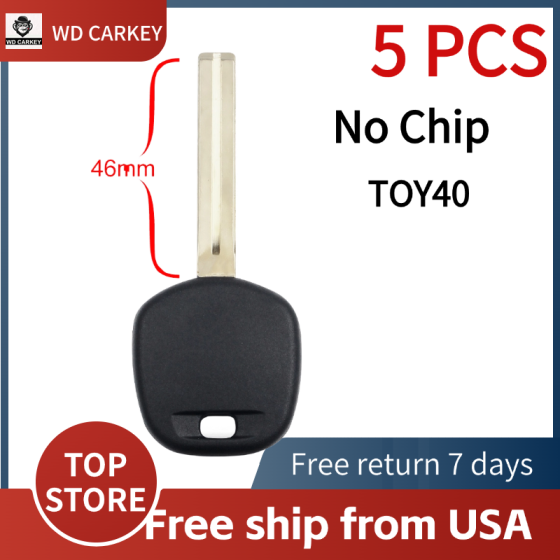 Transponder Key Shell TOY40