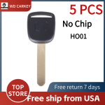 2002-2012 Acura Honda / HO01 Transponder Key SHELL (No Chip)