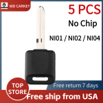 NI01 / NI02 / NI04 Nissan Transponder Key SHELL (No Chip)