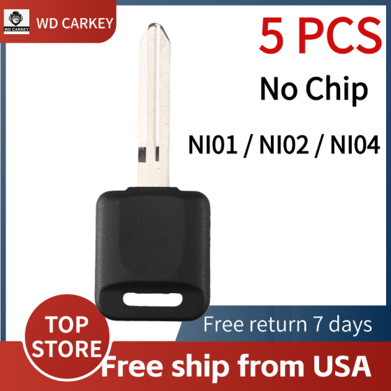NI01 / NI02 / NI04 Nissan Transponder Key SHELL (No Chip)