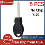 Y170 Chrysler Transponder Key SHELL (No Chip)