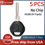 HU58 (4-Track) / BMW 1995-2003 / Transponder Key Shell (NO CHIP)