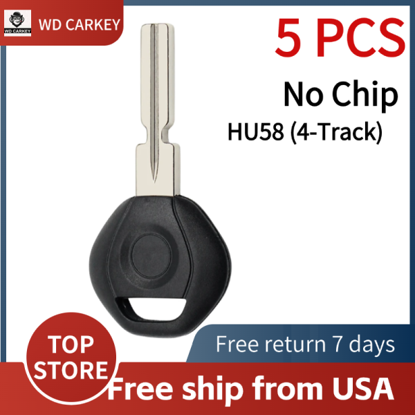 HU58 (4-Track) / BMW 1995-2003 / Transponder Key Shell (NO CHIP)